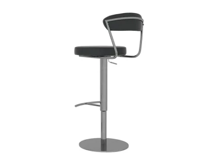 Torelli Gino Black Faux Leather Bar Stool Torelli Gino Black Faux Leather Bar Stool