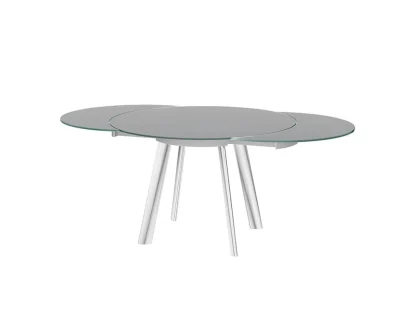 Torelli Omega Grey Glass 166cm Extendable Dining Table Torelli Omega Grey Glass 166cm Extendable Dining Table