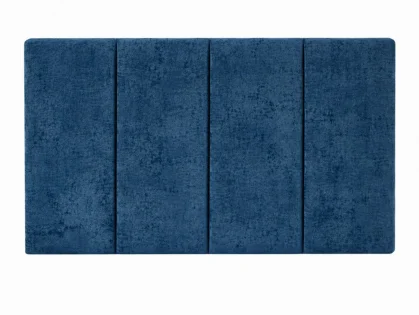 Clearance - Dura London 4ft Small Double Marble Peacock Fabric Strutted Headboard