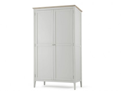 Archers Cotswold Grey and Oak Full Hanging Double Wardrobe (Flat Packed)