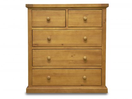 Archers Langdale 2 over 3 Drawer Pine Wooden Chest of Drawers (Assembled)