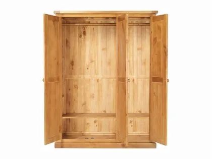 Archers Langdale 3 Door Pine Wooden Large Triple Wardrobe