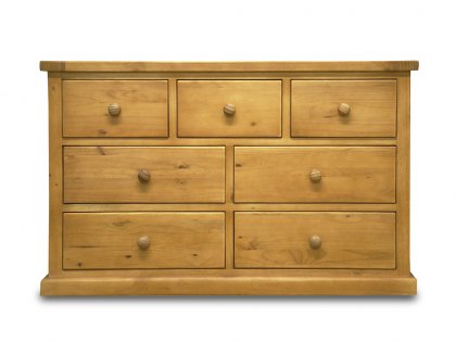 Archers Langdale 3 over 4 Drawer Pine Wooden Chest of Drawers (Assembled)
