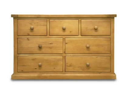 Archers Langdale 3 over 4 Drawer Pine Wooden Chest of Drawers (Assembled)