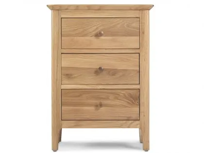 Archers Windermere 3 Drawer Oak Wooden Large Bedside Table (Assembled)