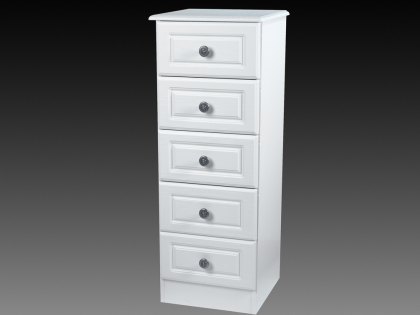 ASC Chelsea 5 Drawer Tall Narrow Chest of Drawers (Assembled)