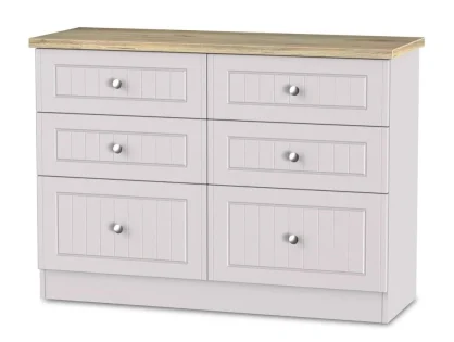 Welcome Vienna 3+3 Drawer Midi Chest of Drawers (Assembled)