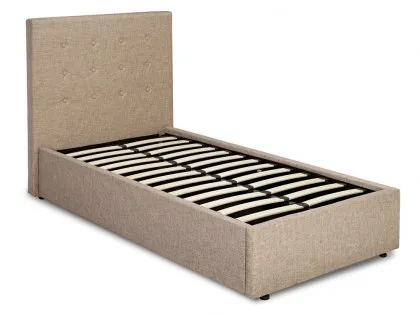 LPD Lucca 3ft Single Beige Fabric Bed Frame