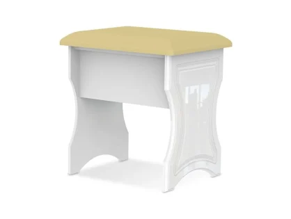 Welcome Balmoral White Dressing Table Stool (Assembled) Welcome Balmoral White Dressing Table Stool (Assembled)