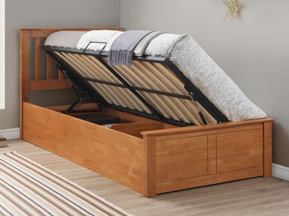 Bedmaster Francis 3ft Single Oak Wooden Ottoman Bed Frame