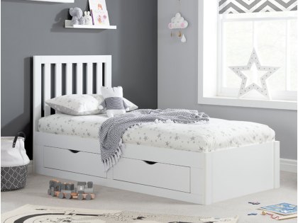 Birlea Appleby 3ft Single White Wooden 4 Drawer Bed Frame