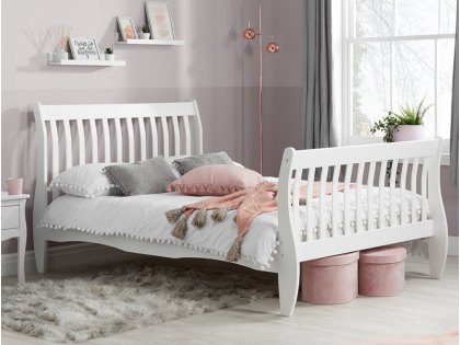 Birlea Belford 4ft Small Double White Wooden Bed Frame