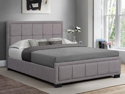 Birlea Hannover 4ft Small Double Grey Upholstered Fabric Bed Frame