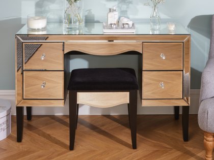 Birlea Palermo 4 Drawer Mirrored Dressing Table (Assembled)