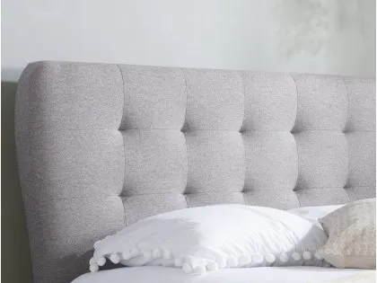 Birlea Stockholm 5ft King Size Grey Fabric Bed Frame