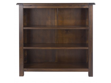 Core Boston Dark Lacquered Low Bookcase (Flat Packed)
