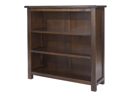 Core Boston Dark Lacquered Low Bookcase