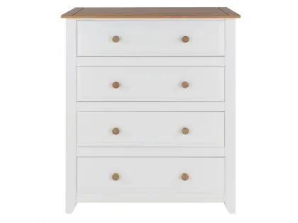 Core Capri White 4 Drawer Chest of Drawers