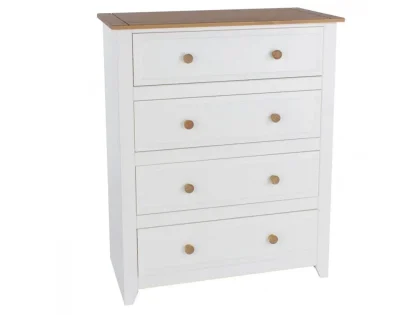 Core Capri White 4 Drawer Chest of Drawers Core Capri White 4 Drawer Chest of Drawers