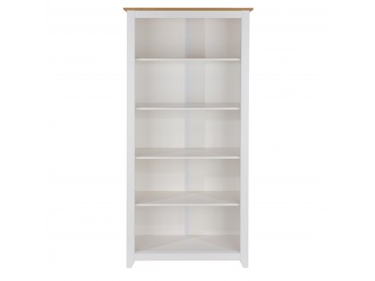Core Capri  White Tall Bookcase (Flat Packed)