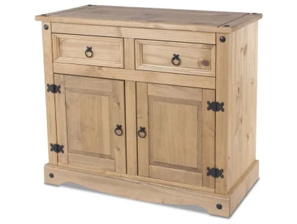 Core Corona Pine 2 Door 2 Drawer Wooden Sideboard