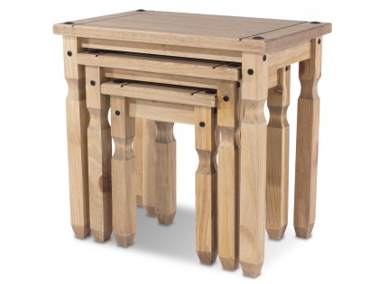 Core Corona Pine Wooden Nest of Tables (Flat Packed)