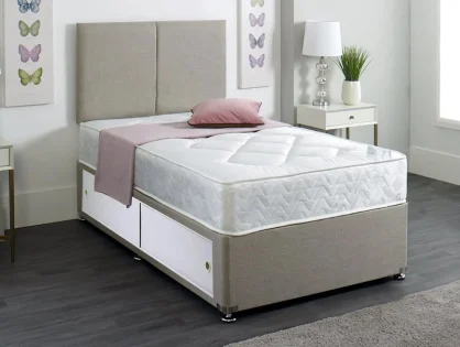 Dura York Damask Slidestore Divan Bed