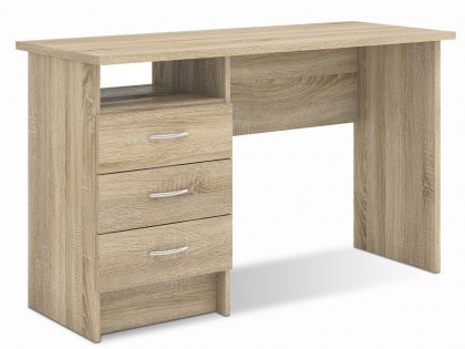 Furniture To Go Function Plus Oak 3 Drawer Desk (Flat Packed)
