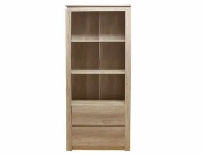 GFW Canyon Oak 2 Drawer Bookcase