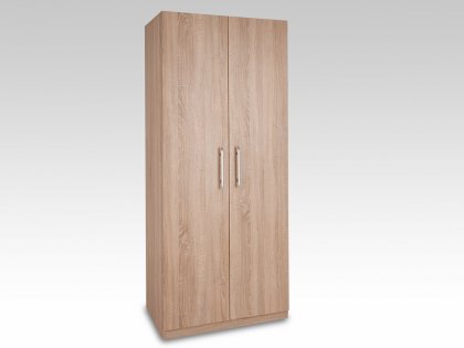 Harmony Holborn Oak 2 Door Double Wardrobe (Flat Packed)