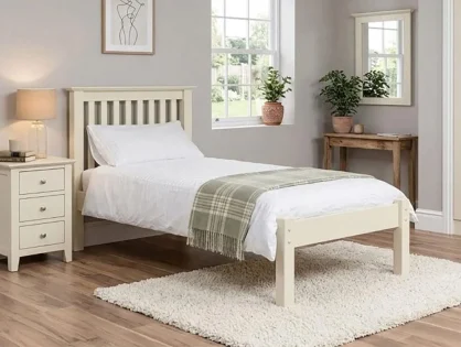 Julian Bowen Barcelona Ivory Wooden Bed Frame (Low Footend) Julian Bowen Barcelona Ivory Wooden Bed Frame (Low Footend)