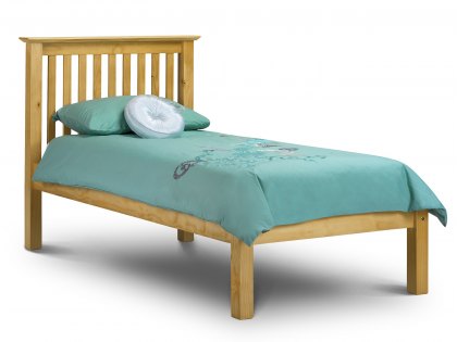 Julian Bowen Barcelona 3ft Single Pine Wooden Bed Frame (Low Footend)