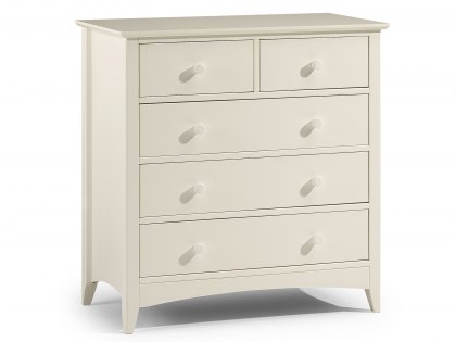 Julian Bowen Cameo 3+2 Ivory Wooden Chest of Drawers (Flat Packed)