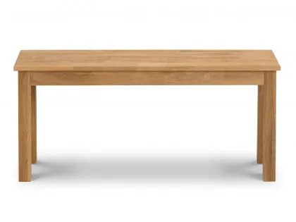 Julian Bowen Coxmoor American White Oak Wooden Dining Bench