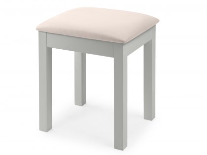 Julian Bowen Maine Dove Grey Wooden Dressing Table Stool (Flat Packed)