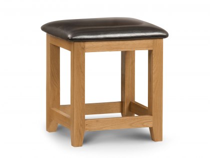 Julian Bowen Marlborough Oak Wooden Dressing Table Stool (Assembled)