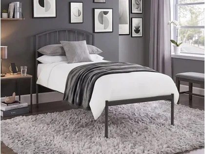 Julian Bowen Onyx Satin Black Metal Bed Frame Julian Bowen Onyx Satin Black Metal Bed Frame