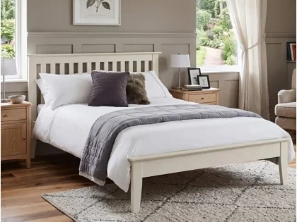 Julian Bowen Salerno Ivory Wooden Bed Frame Julian Bowen Salerno Ivory Wooden Bed Frame
