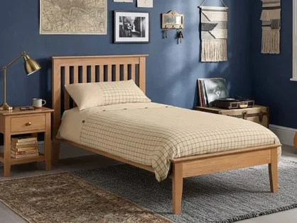 Julian Bowen Salerno Oak Wooden Bed Frame