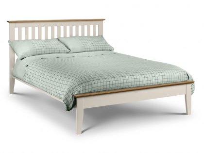 Julian Bowen Salerno Two Tone 5ft King Size Ivory and Oak Wooden Bed Frame