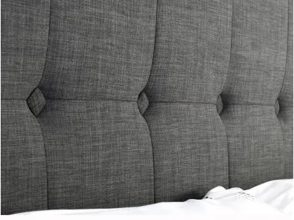 Julian Bowen Sorrento 5ft King Size Grey Fabric Bed Frame