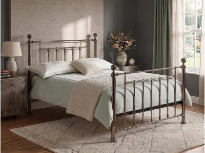 Limelight Virgo Black Chrome Metal Bed Frame