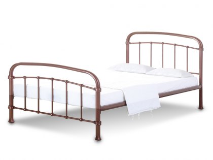 LPD Halston 5ft King Size Copper Metal Bed Frame