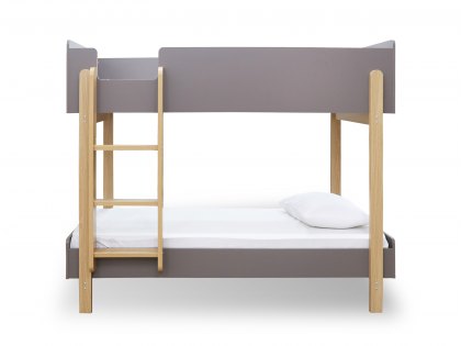 LPD Hero 3ft Wooden Grey and Oak Bunk Bed Frame
