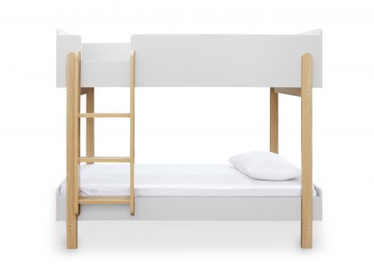 LPD Hero 3ft Wooden White and Oak Bunk Bed Frame