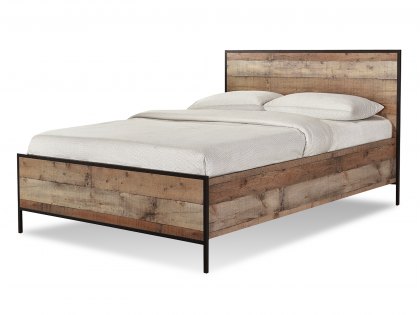 LPD Hoxton Rustic 4ft6 Wooden Double Bed Frame