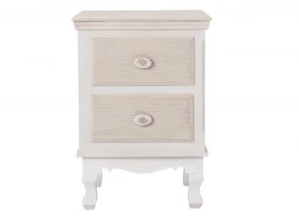 LPD Juliette 2 Drawer Small Bedside Table (Assembled)