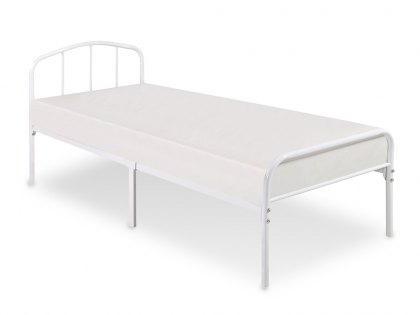 LPD Milton 3ft Single White Metal Bed Frame