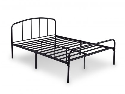 LPD Milton 4ft6 Double Black Metal Bed Frame