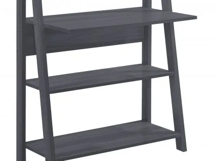 LPD Tiva Charcoal Ladder Shelving Unit with Desk